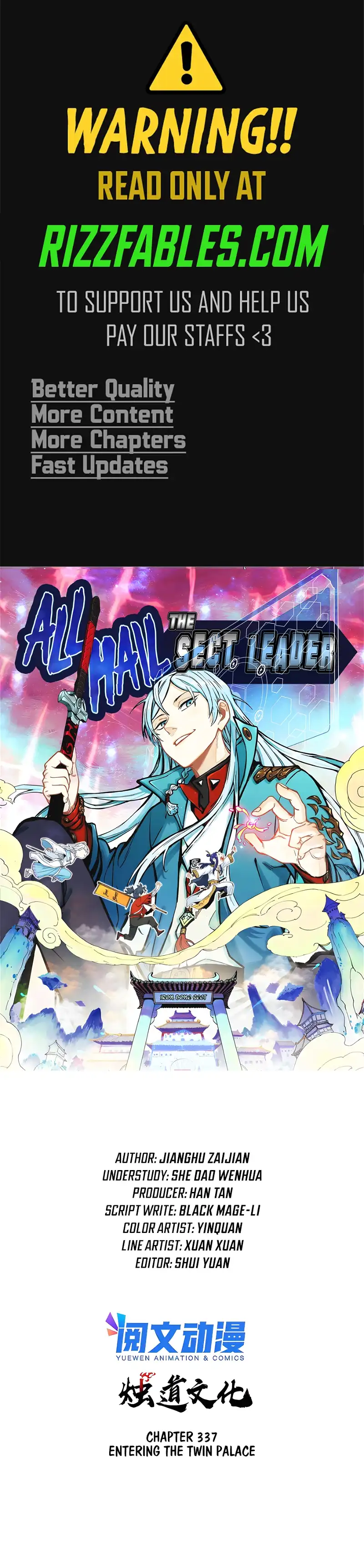 All Hail the Sect Leader Chapter 337 - Page 1