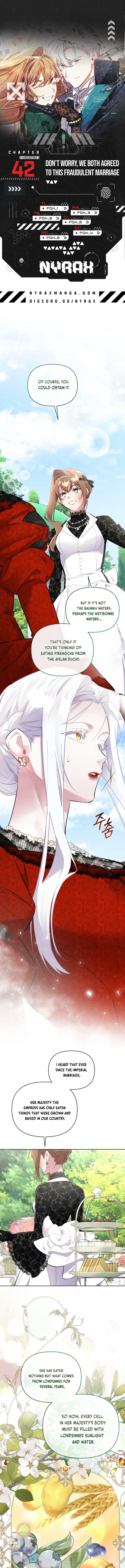Don’t Worry, We Both Agreed to this Fraudulent Marriage Chapter 42 - Page 1