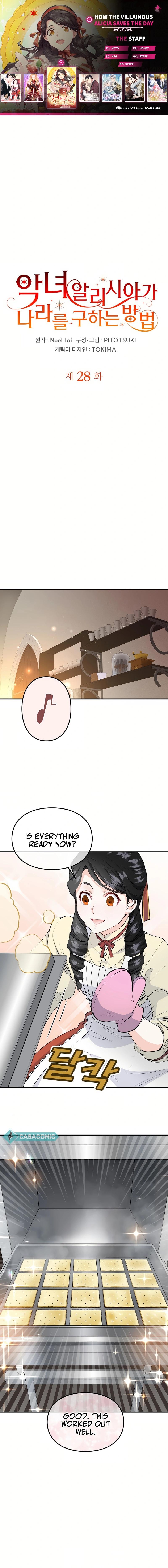 How The Villainous Alicia Saves The Day Chapter 28 - Page 1