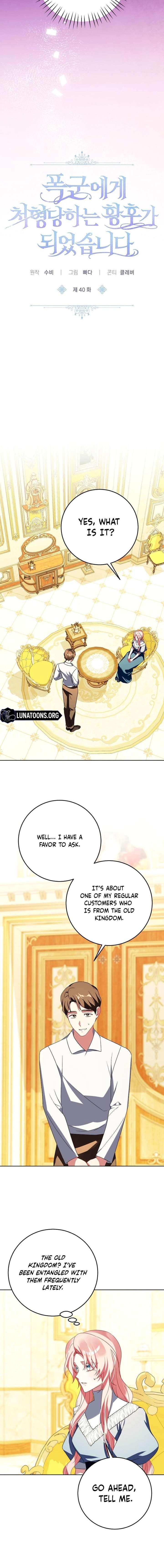 I Became the Empress Doomed to Die at the Hands of the Tyrant Chapter 40 - Page 2