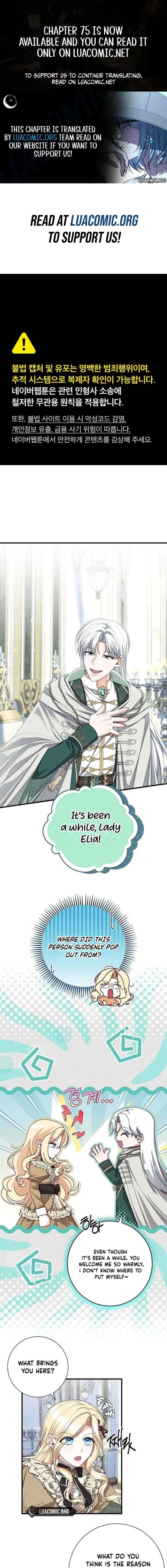 I Became the Mother of the Supporting Male Lead’s Son Chapter 72 - Page 1