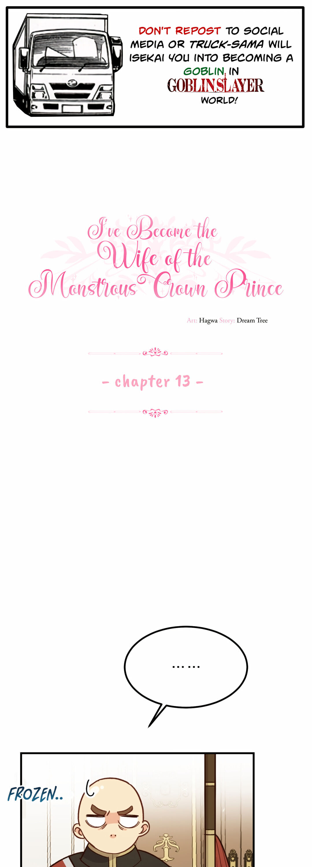 I Became The Wife Of The Monstrous Crown Prince Chapter 13 - Page 1