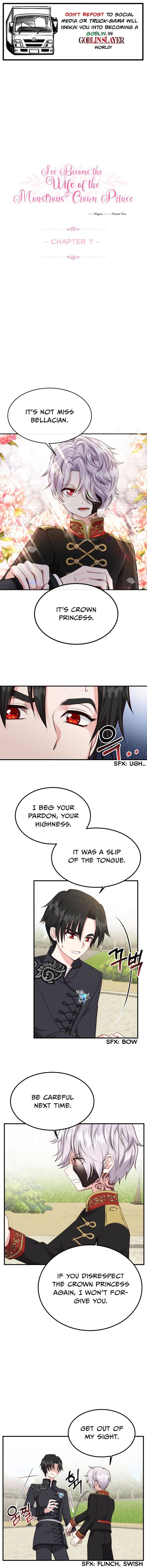 I Became The Wife Of The Monstrous Crown Prince Chapter 7 - Page 1