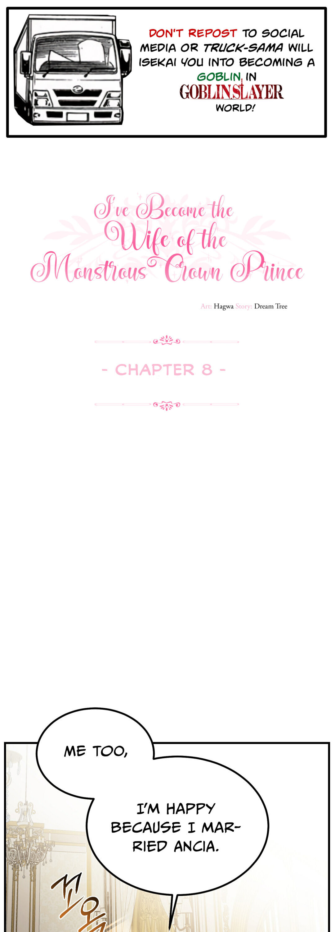 I Became The Wife Of The Monstrous Crown Prince Chapter 8 - Page 1