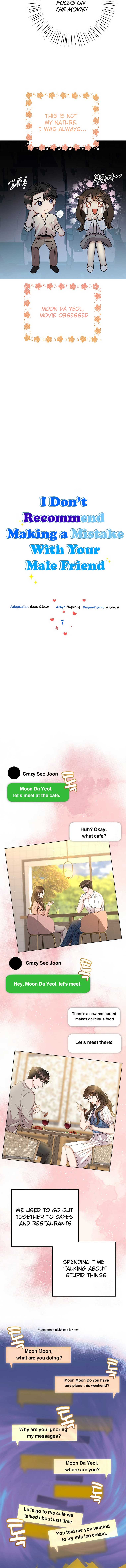 I Don’t Recommend Making a Mistake With Your Male Friend Chapter 7 - Page 7