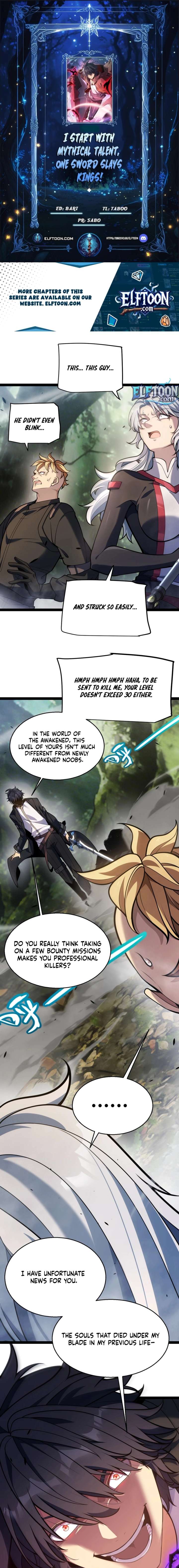 I Started With the Mythical Talent, Killing Gods With One Sword! Chapter 29 - Page 1