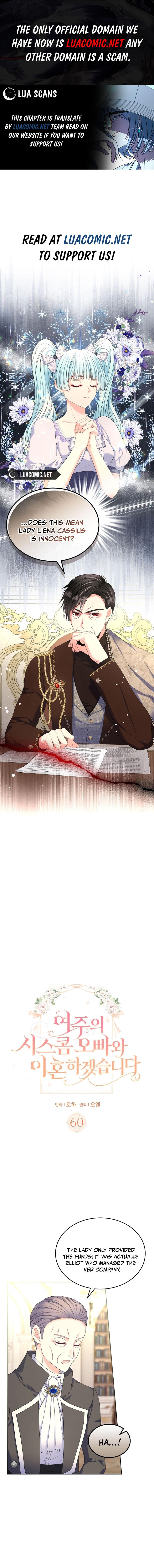 I Will Divorce the Female Lead’s Siscon Brother Chapter 60 - Page 1