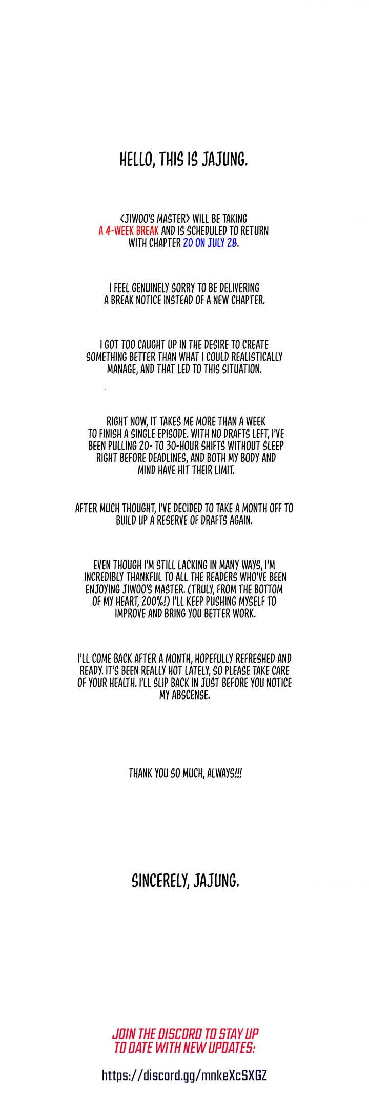 Jiwoo’s Master Chapter 19.5 - Page 1