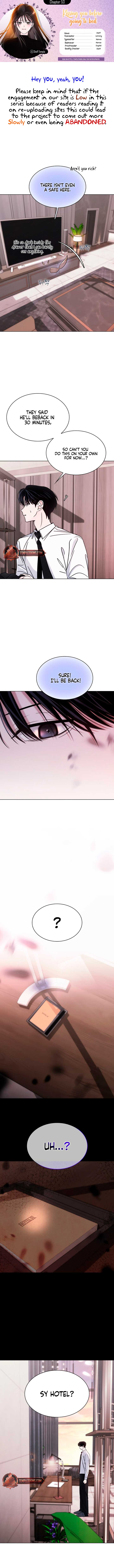 KISSING YOU BEFORE GOING TO BED Chapter 53 - Page 1