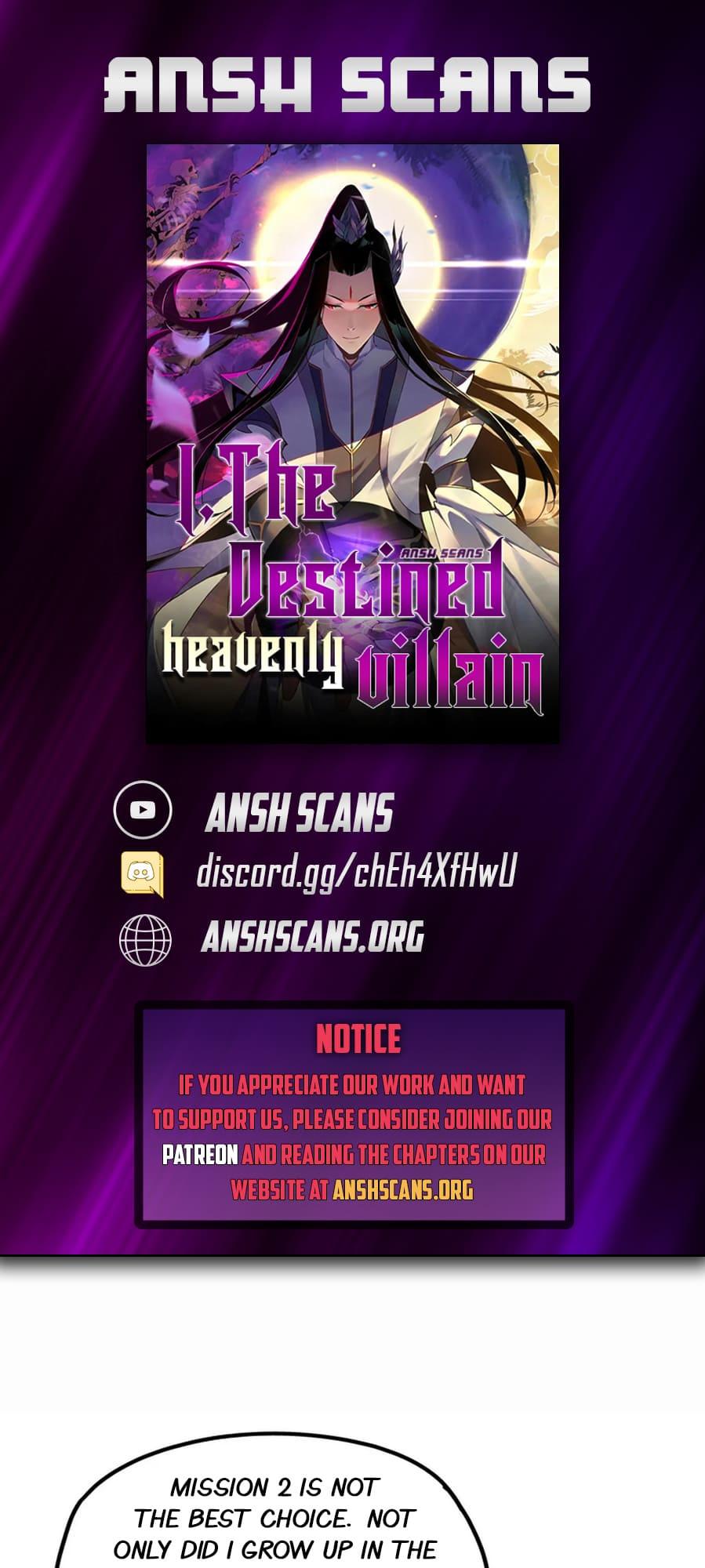 Me, The Heavenly Destined Villain Chapter 34 - Page 1