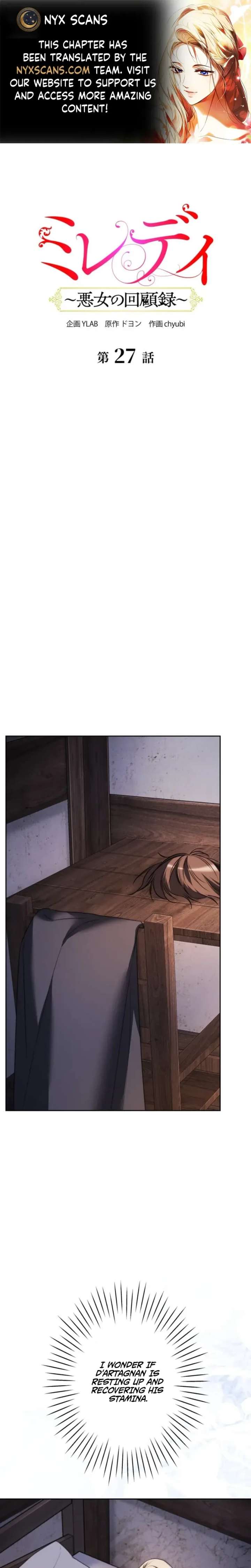 Milady: memoirs of a villainess Chapter 27 - Page 1