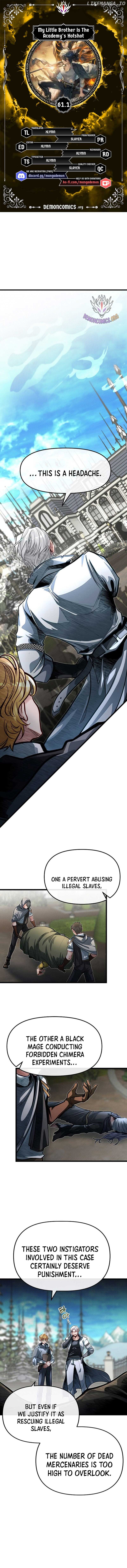 My Little Brother Is The Academy’s Hotshot Chapter 61.1 - Page 1