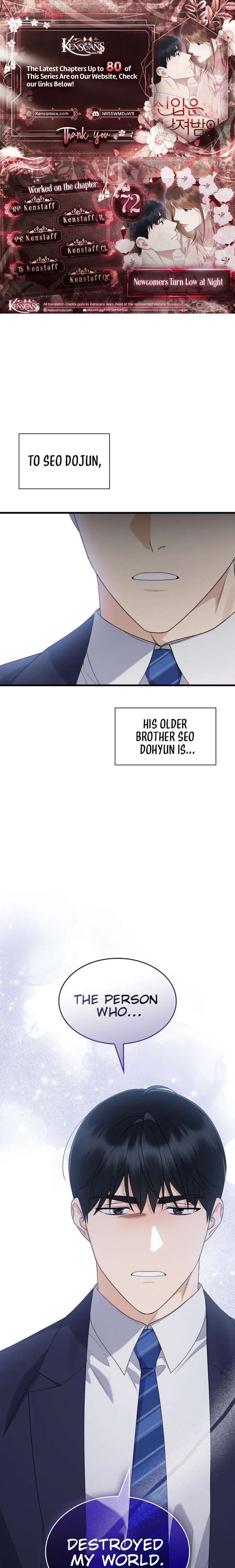 Newcomers Turn Low at Night Chapter 72 - Page 1