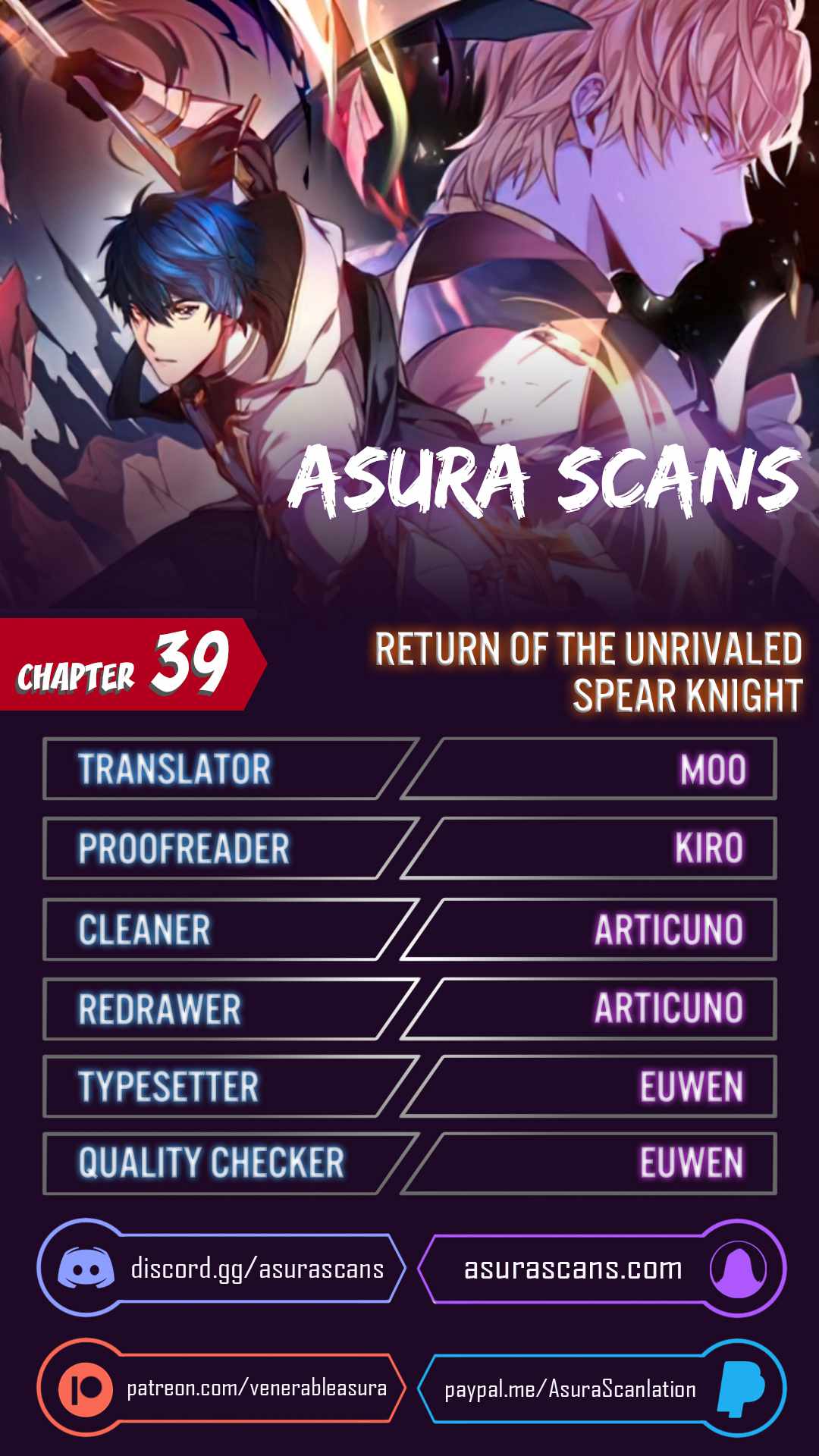 Return of the Legendary Spear Knight Chapter 39 - Page 1
