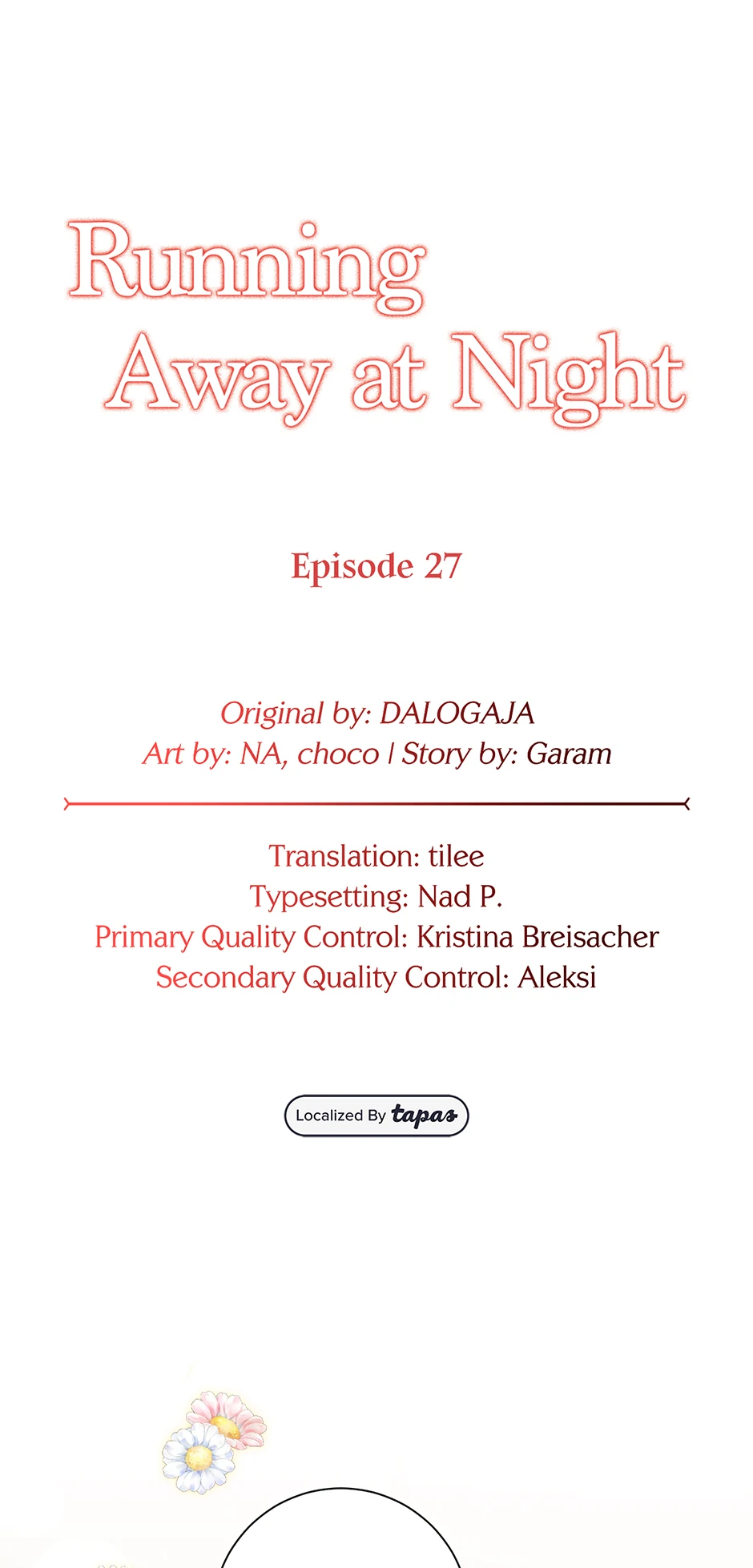 Running Away at Night Chapter 27 - Page 1
