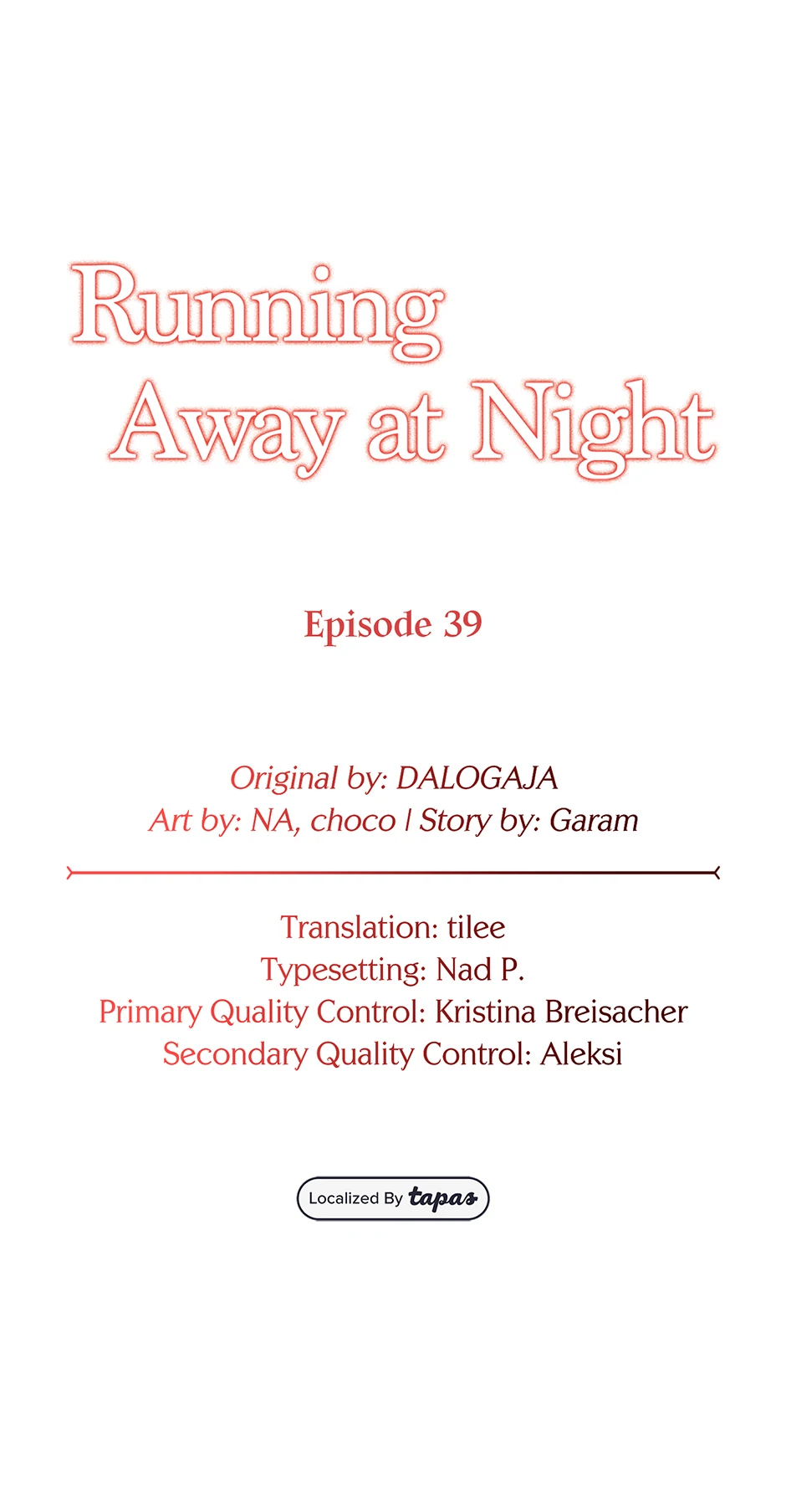 Running Away at Night Chapter 39 - Page 14