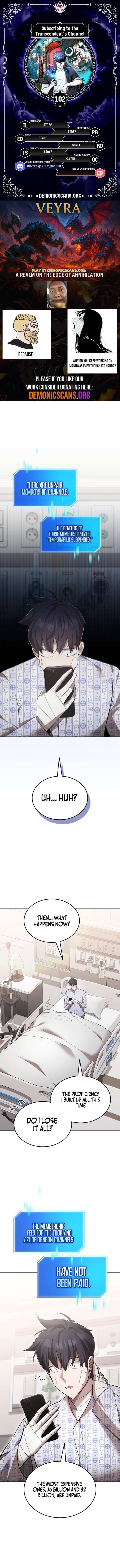 Subscribing To The Transcendent’s Channel Chapter 102 - Page 1