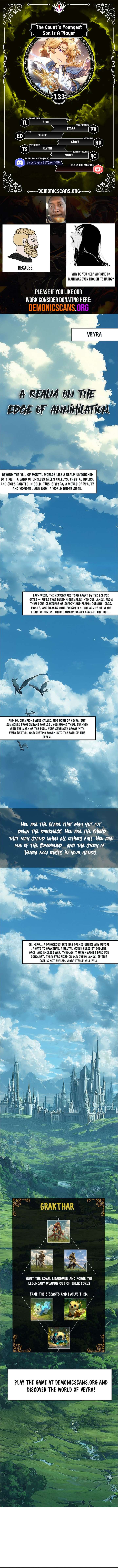 The Count’s Youngest Son is A Player Chapter 133 - Page 1