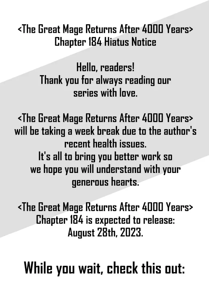 The Great Mage Returns After 4000 Years Chapter 183.5 - Page 1