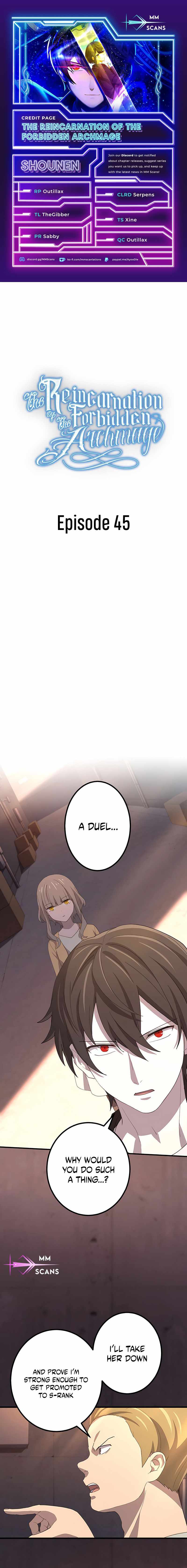 The Reincarnation of the Forbidden Archmage Chapter 45 - Page 1
