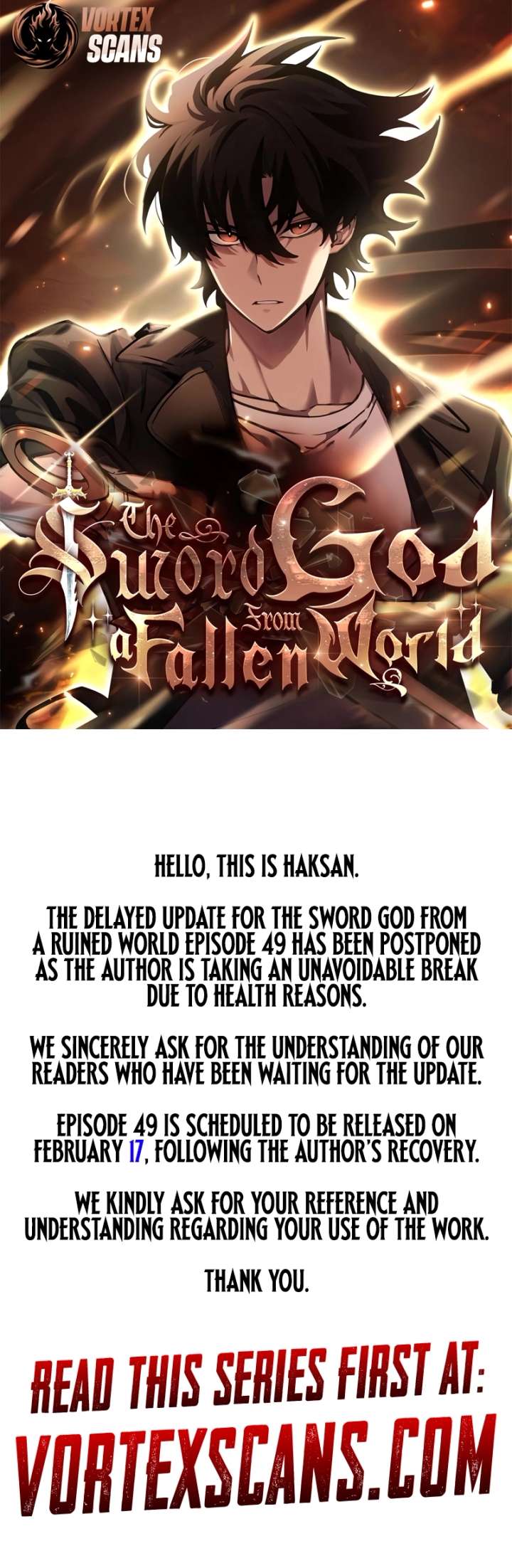 The Sword God from a Ruined World Chapter 48.5 - Page 1