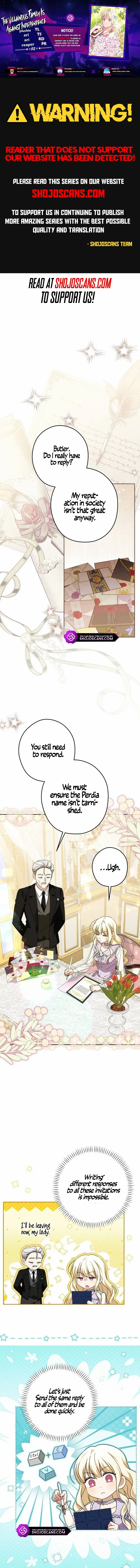 The Villainous Family Is Against Independence Chapter 52 - Page 1